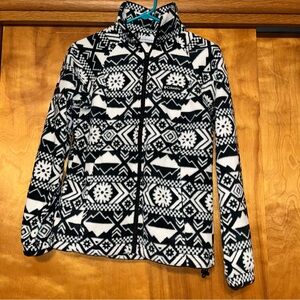 Womens Columbia Benton Springs Printed Full Zip Fleece Jacket